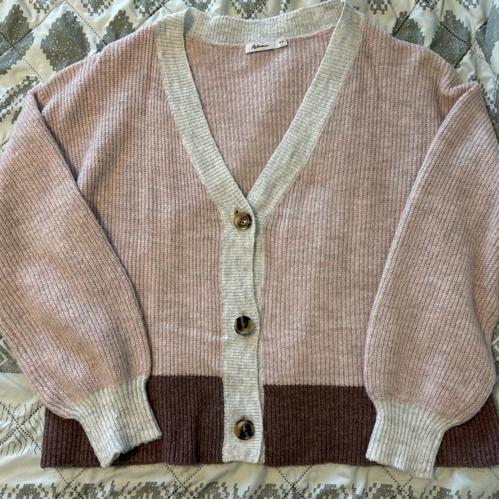 2/$20 Colorblock Cardigan Sweater